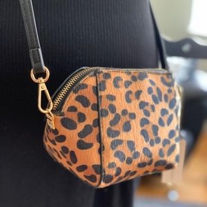 Leopard Anthropologie Clutch/Crossbody Purse